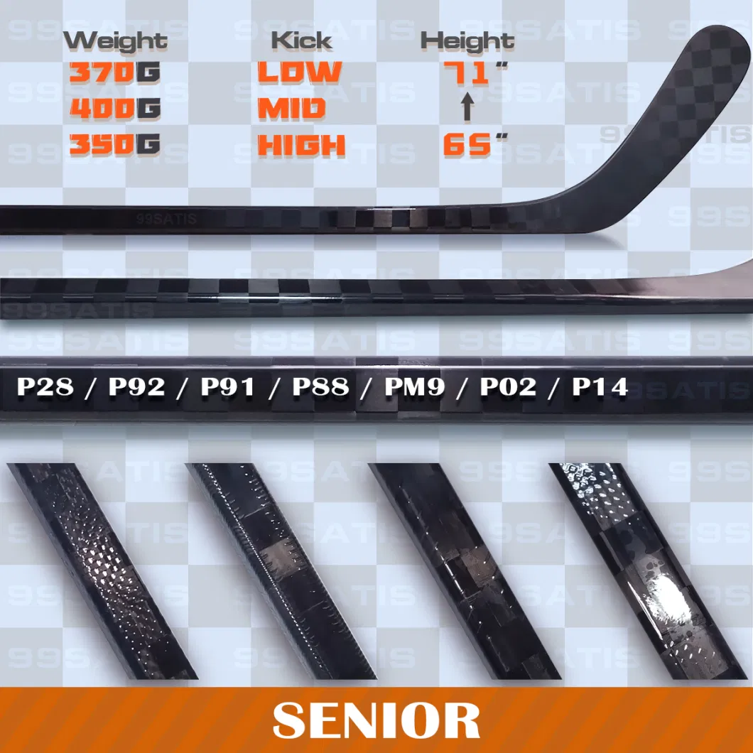 High Quality Custom Ice Hockey Stick Made in China Factory with Free Graphics Design