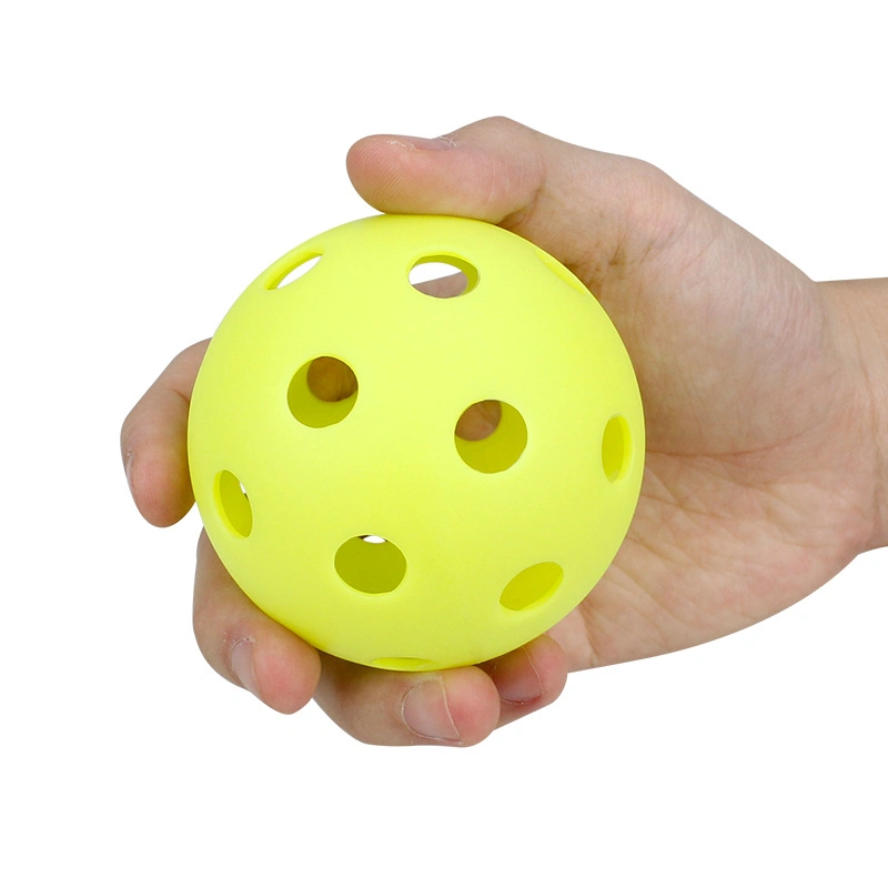 Quality Factory Customized 12PCS 26 Holes Indoor Pickleball Balls with Mesh Carry Bag 72mm Pickleballs