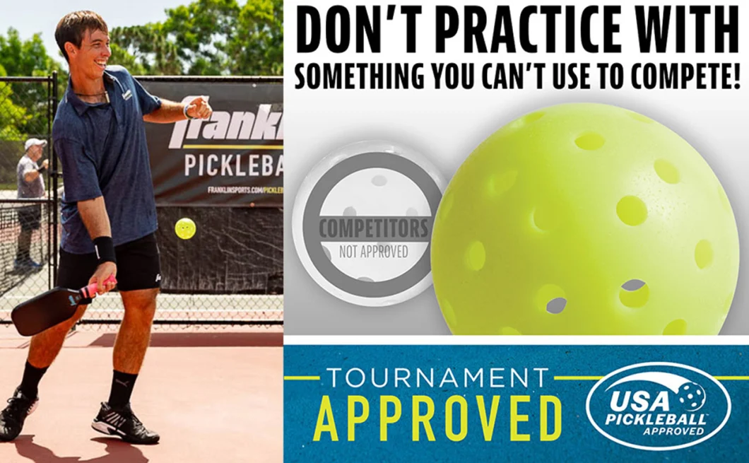 Outdoor Pickleballs 40 Hole Pickleball Balls USA Pickleball (usapa) Approved Us Open Ball