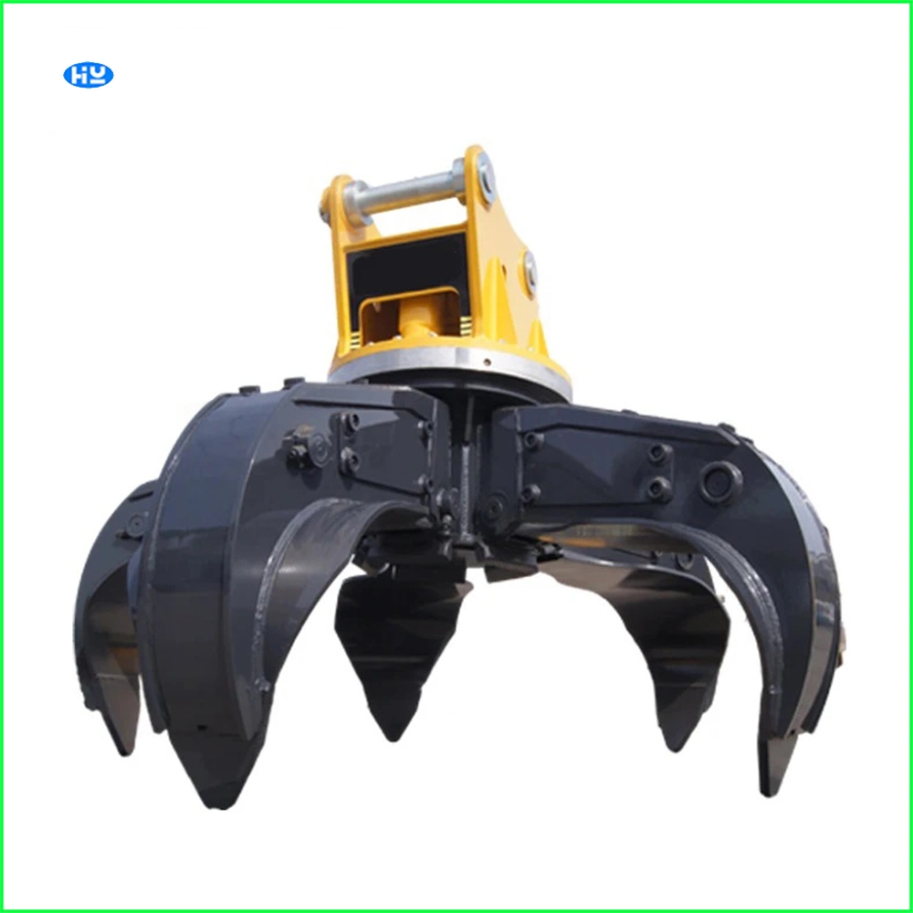 Stones, Scrap Steel, Sugar Cane, Straw, Wood Handling and Handling Wood Log Grappler Mechanical Log Grab for Excavator Wood Grabber