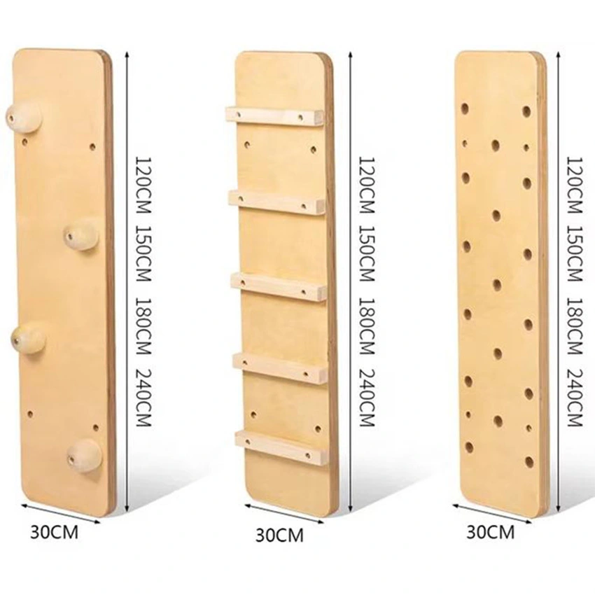 Climbing Peg Board Fitness Gym Use Training Wood Peg Board Wall Mounted Pegboard Mountain Finger Wood Board Rock Climbing Board Wooden Pegboard Climbing Board