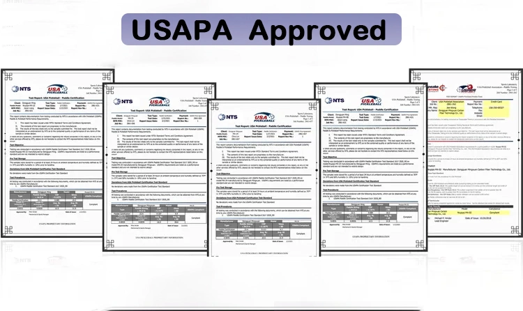 Custom OEM Thermoforming Sealing Edge Pickleball Paddle Usapa Approved for Tournament Play Unibody Construction