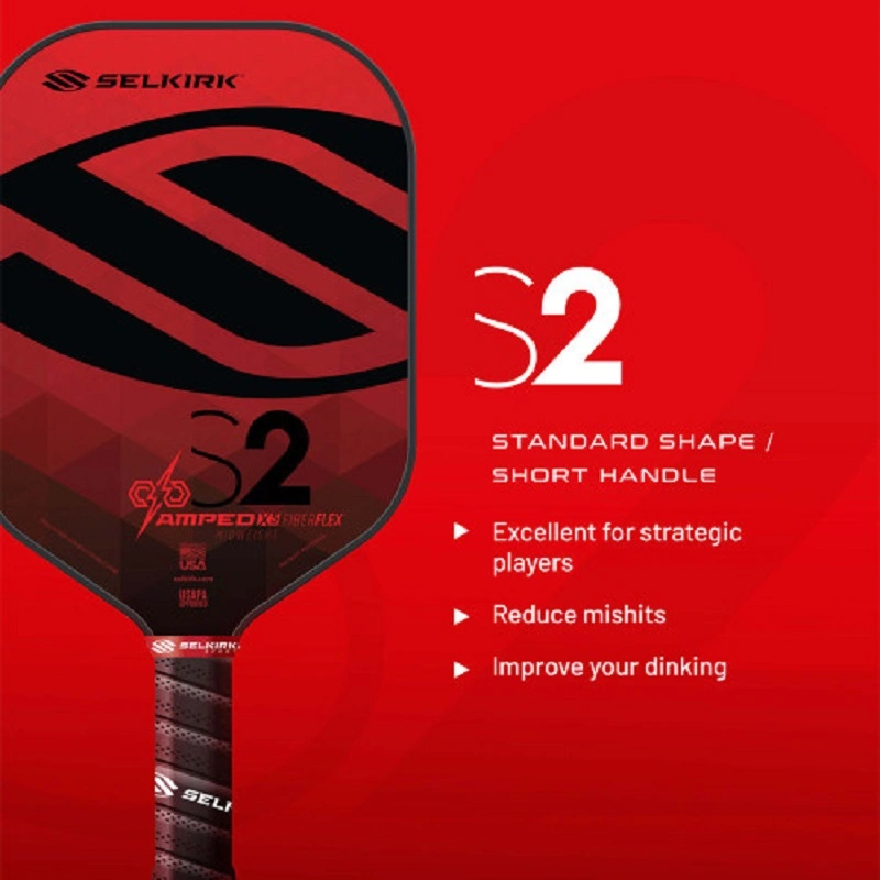 New Design Carbon Fiber 16mm Thickness with Added Power - Polypropylene Honeycomb Core Pickleball Paddle