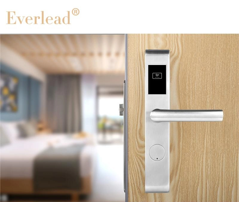 Good Price China OEM ODM Automatic RFID Card Slim Design with Efficient Management System Software Smart Lock for Hotel