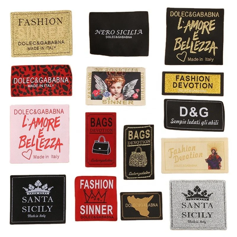 Custom High Quality Decorative Logo Brand Name Metal Tag for Clothing