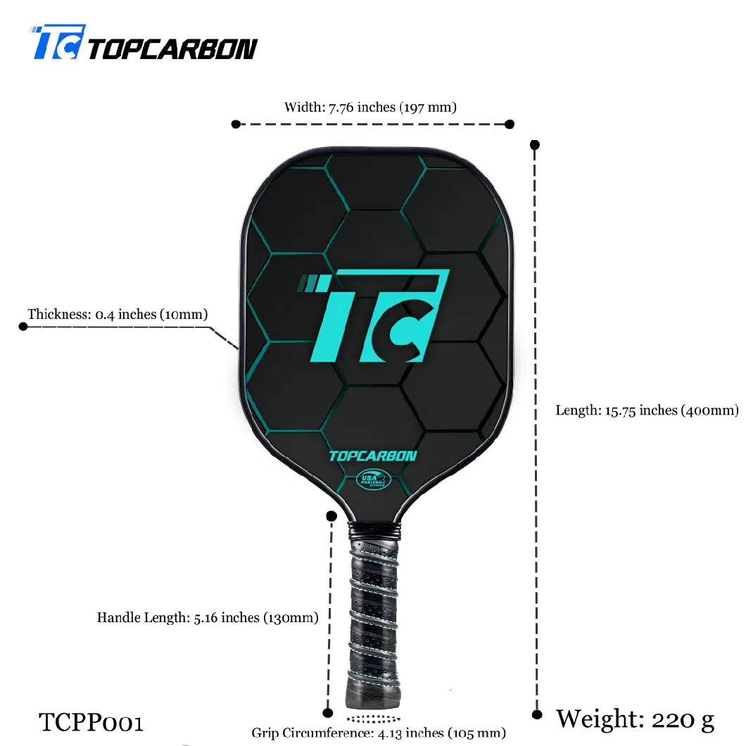 Usapa Approved High Quality Fiberglass Pickleball Racket