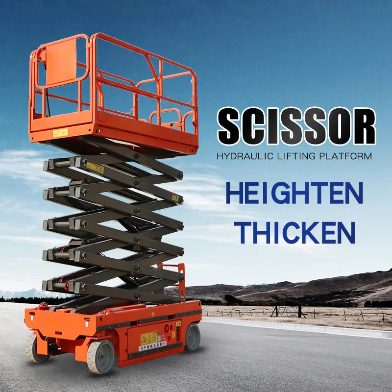 Fully Electric Self Propelled Aerial Lifting Platform Hydraulic Scissor Lifter Stick