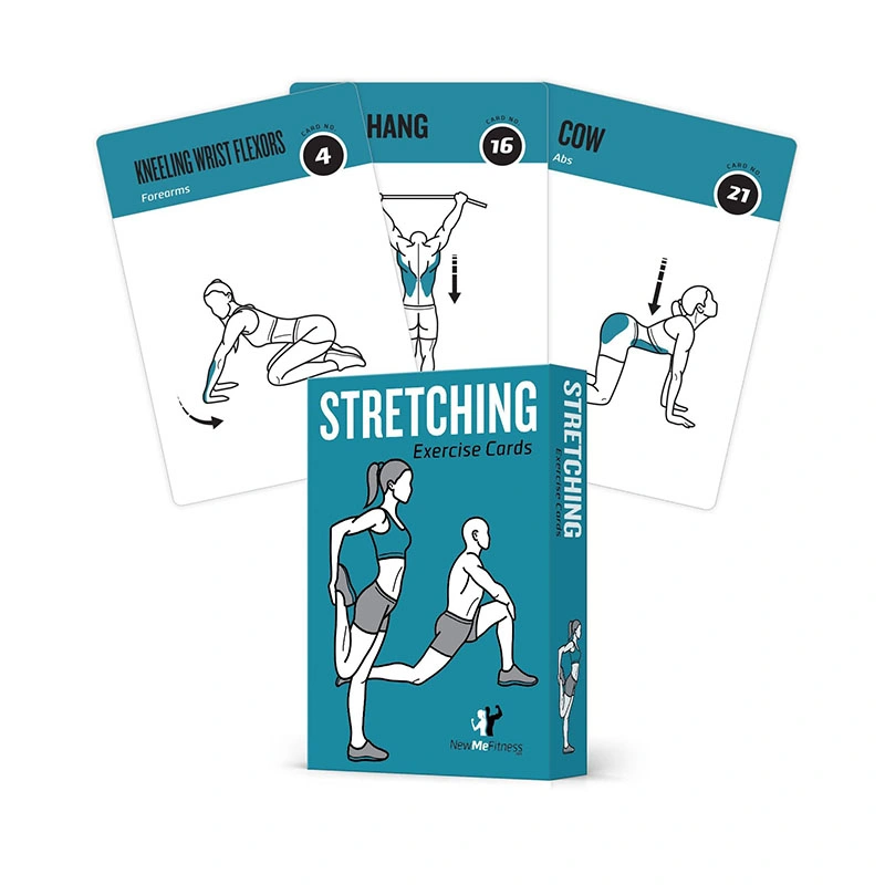 Home Gym Women Men Beginner Yoga Training Exercises Instructional Deck Fitness Workout Cards