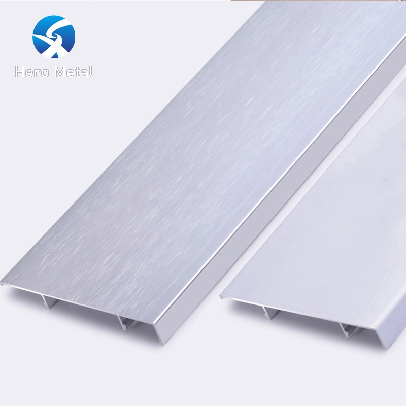 Foshan Wholesale Contemporary Brush Metal Skirting Baseboard