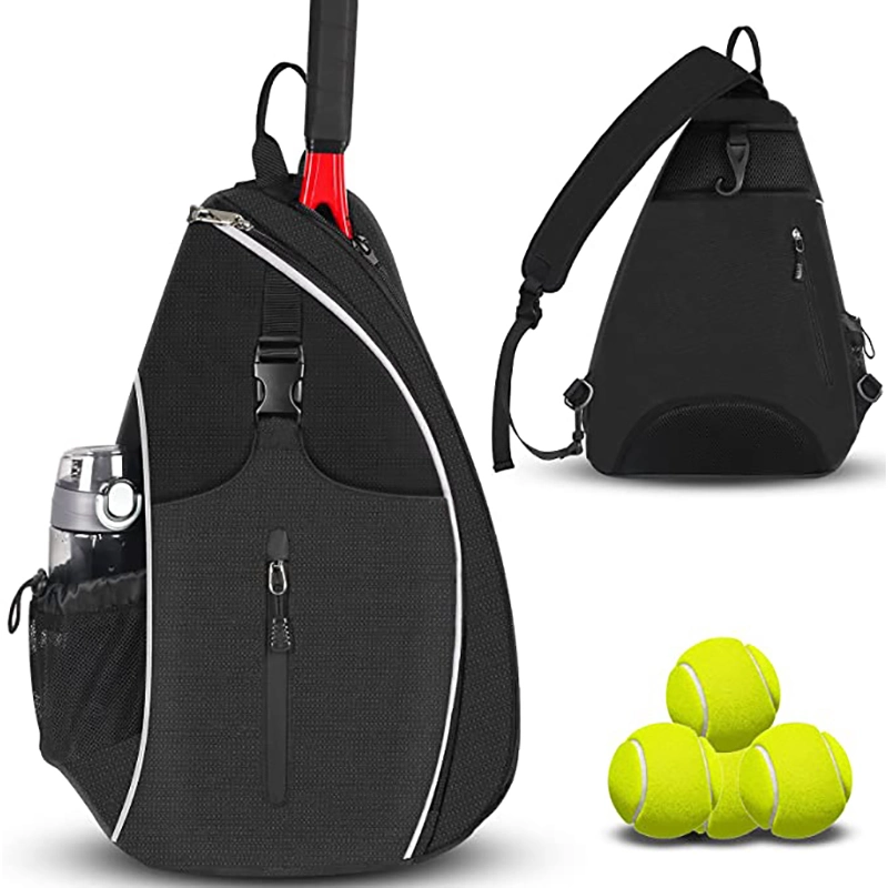 Men Women Travel Crossbody Racket Bag for Pickleball Tennis Racketball