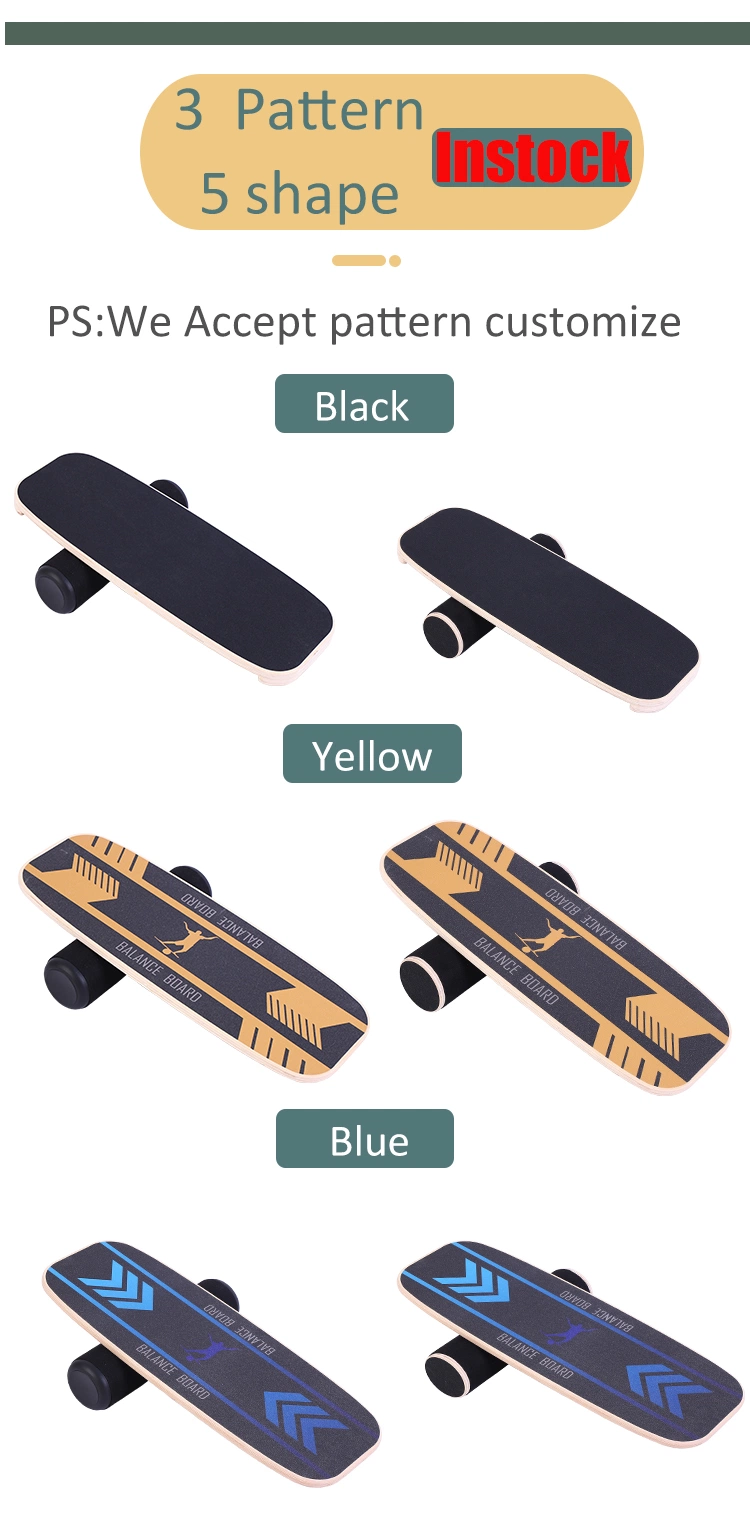 Wood Fish Balance Board Trainer for exercise Golf Swing Hockey Ice Skating Sup Soccer Wakesurfing Training