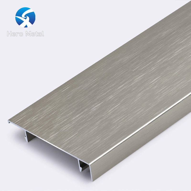 Foshan Wholesale Contemporary Brush Metal Skirting Baseboard