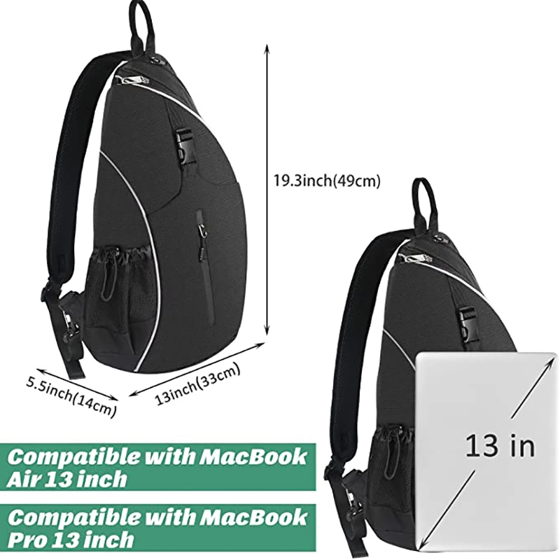 Men Women Travel Crossbody Racket Bag for Pickleball Tennis Racketball