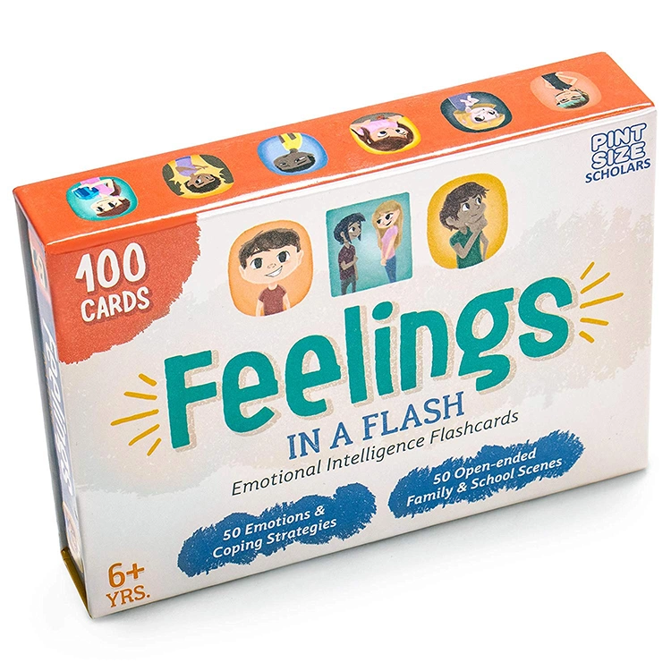 Emotional Intelligence Flash Card to Play Custom Printed Learning Cards for Kids