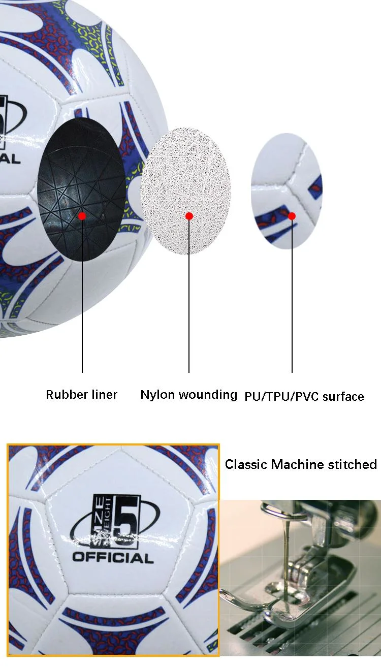 Custom Printed Customize PVC PU Football Soccer Ball Size 5 Football &amp; Soccer Ball