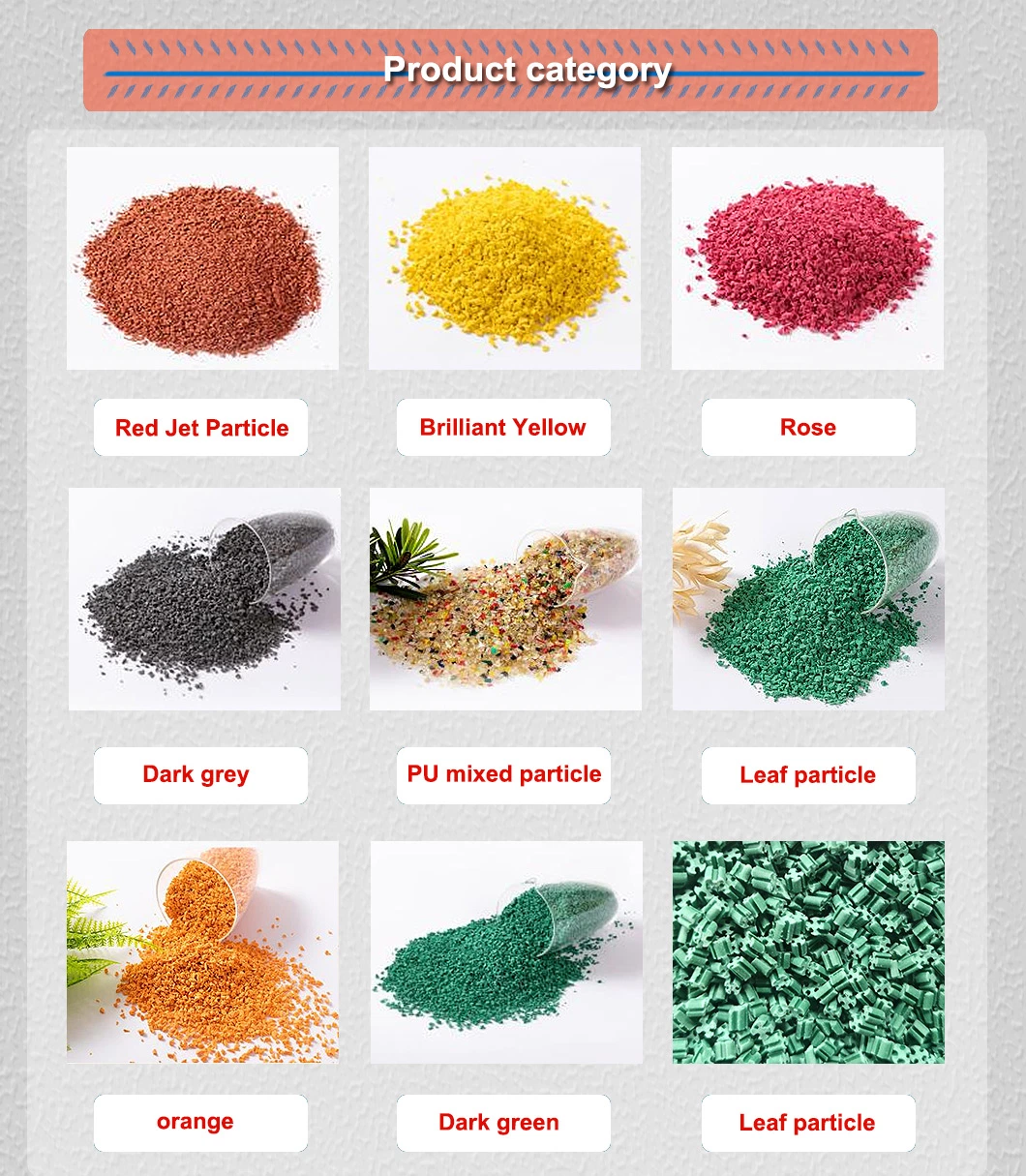 Sport Venue New Rubber Granules for Basketball Court Rubber Playground
