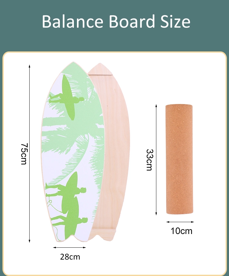 Birch Plywood Balancing Wobble Board for Yoga Fitness and Sports Training Golf Swing Trainer Surf Wakesurfing Snowboarding