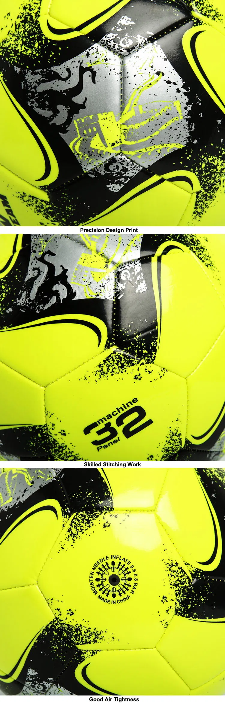 Bright Colored Imitation-Leather Drill Football