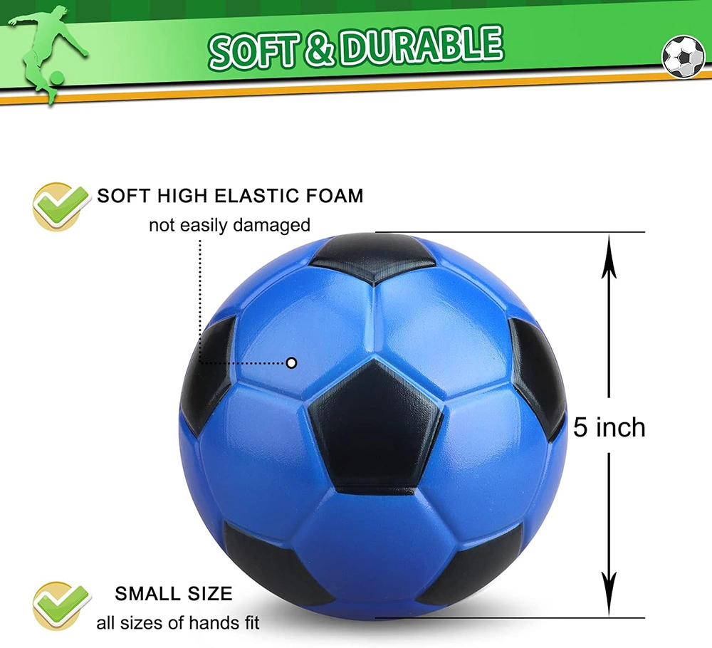 Big PU Stress Football Foam Soccer Ball Solid Material Indoor Soft Game Ball