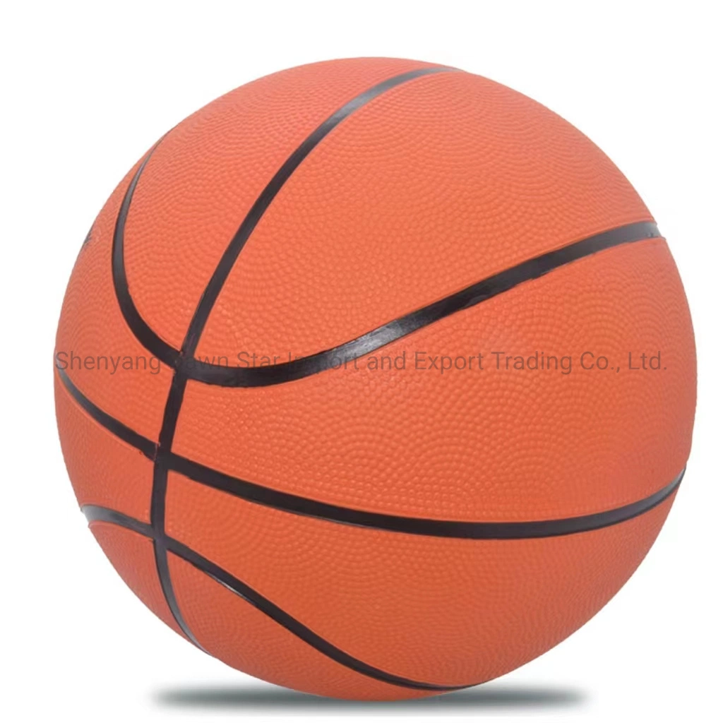 Official Size Rubber Basketball with Logo Printing Leather Basketball