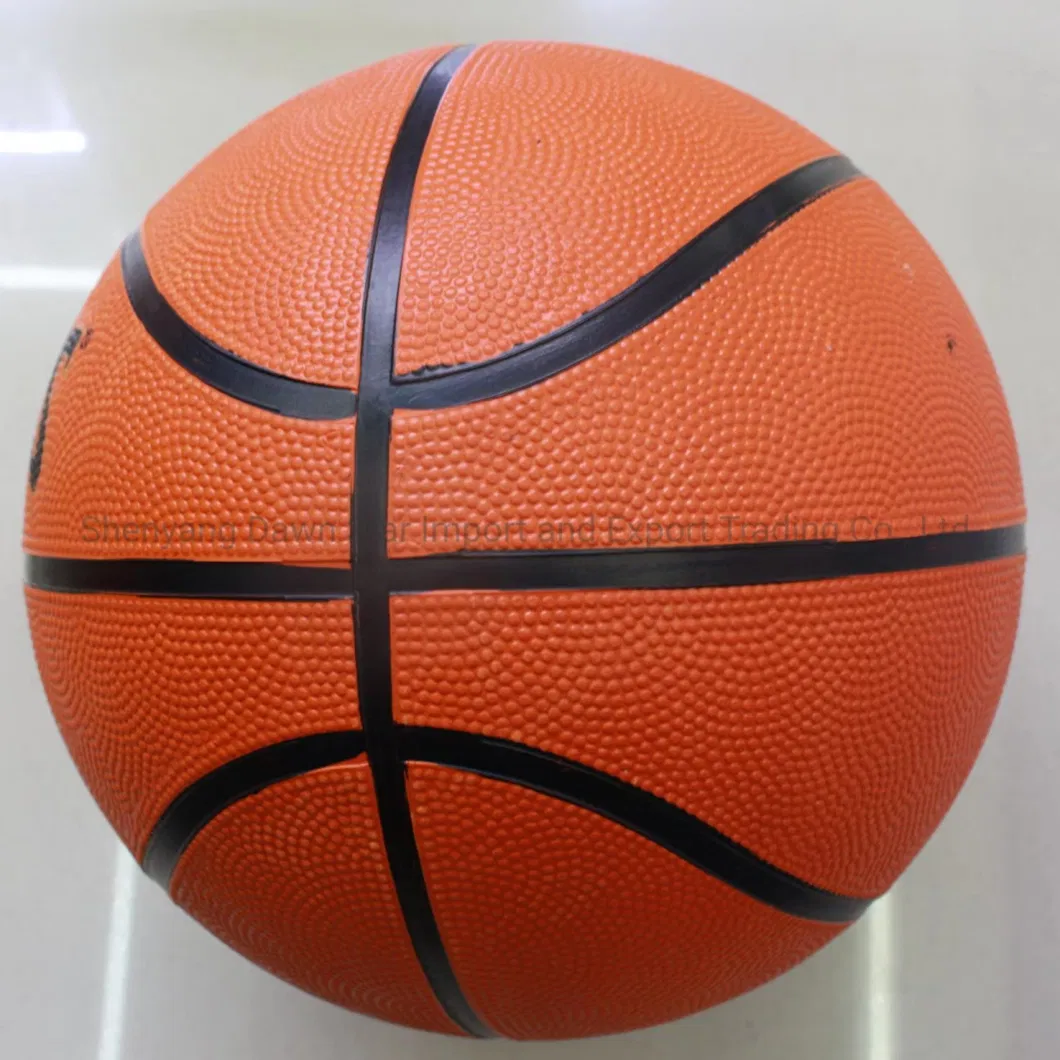 Official Size Rubber Basketball with Logo Printing Leather Basketball