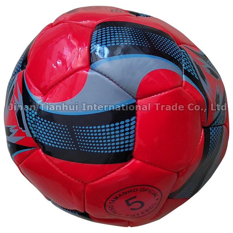 Custom Size 8cm to 22cm PVC Machine Stitched Sports Training Soccer Ball Football Ball