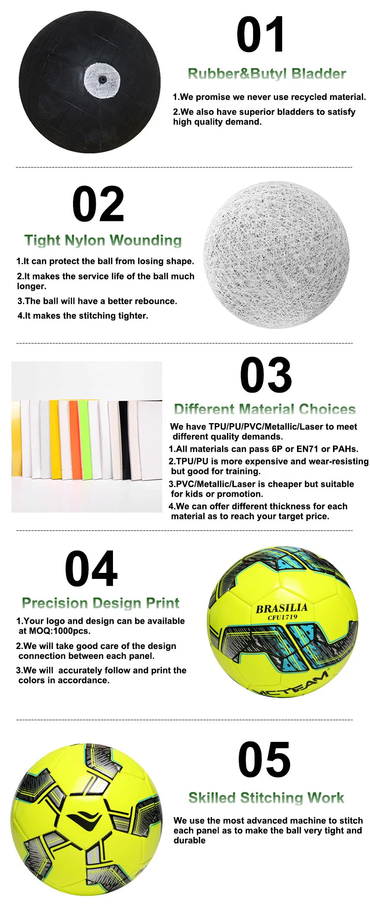 Vivid Machine-Stitched 3.5mm TPU EVA Soccer Ball