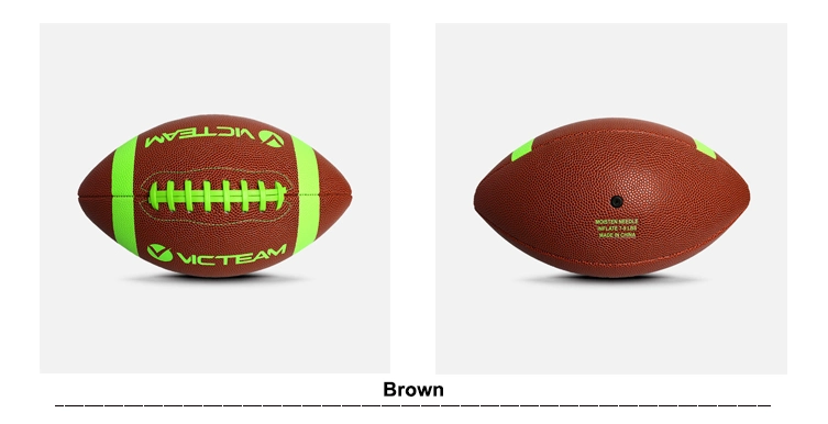 PU Leather American Football Rugby Ball for Training