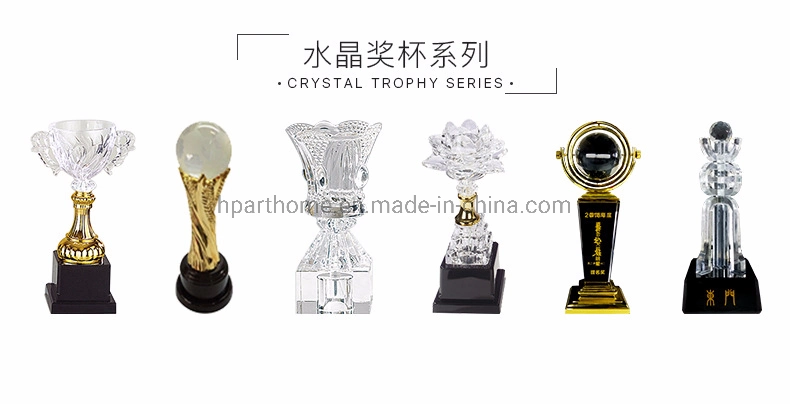 Custom Sport Football Game Resin Trophy Award Crystal Soccer Ball