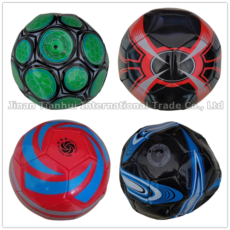 Custom Size 8cm to 22cm PVC Machine Stitched Sports Training Soccer Ball Football Ball