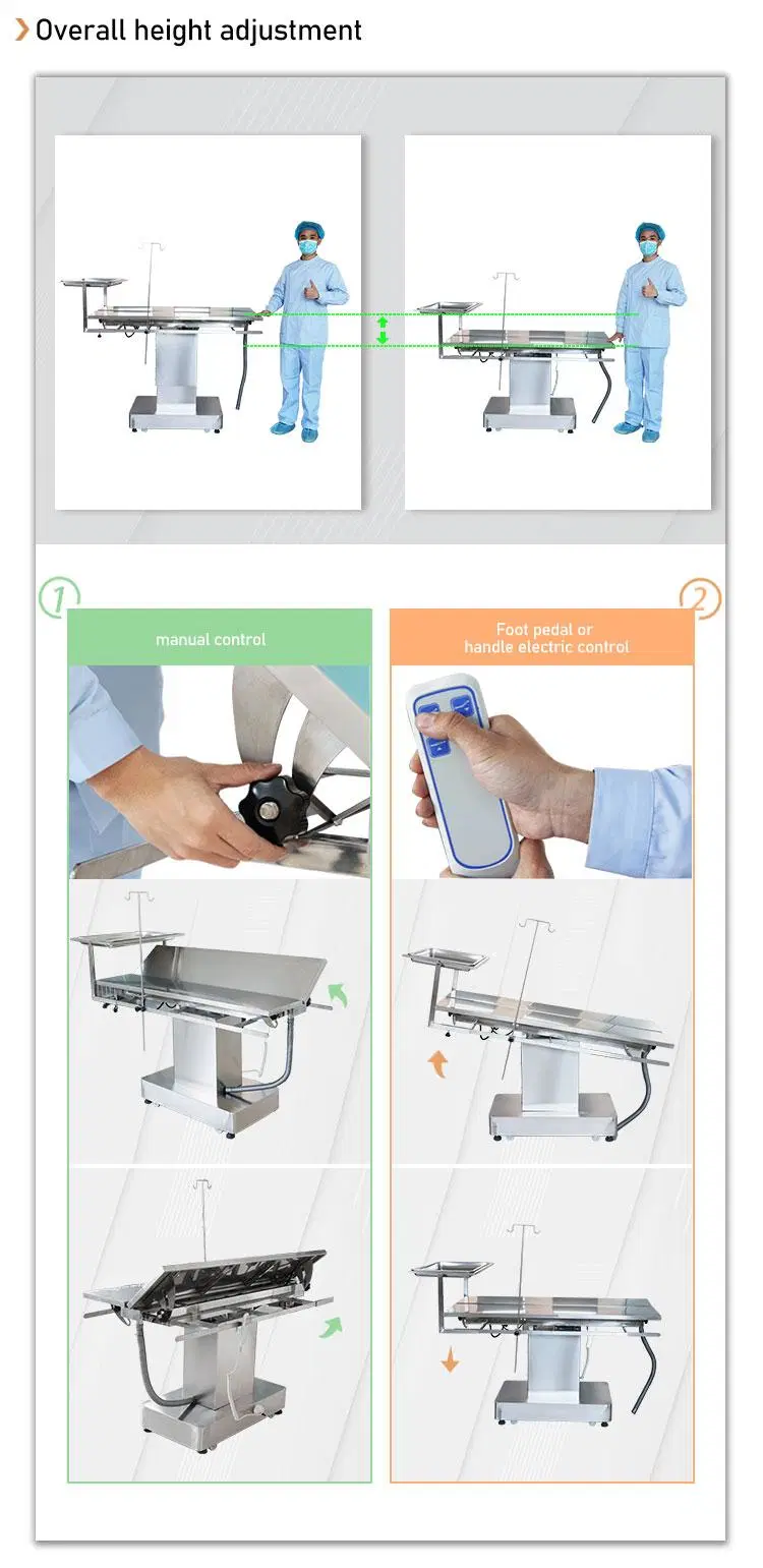 Veterinary Equipment Temperature Control Veterinary Surgery Table Customized Vet Operating Table for Animals