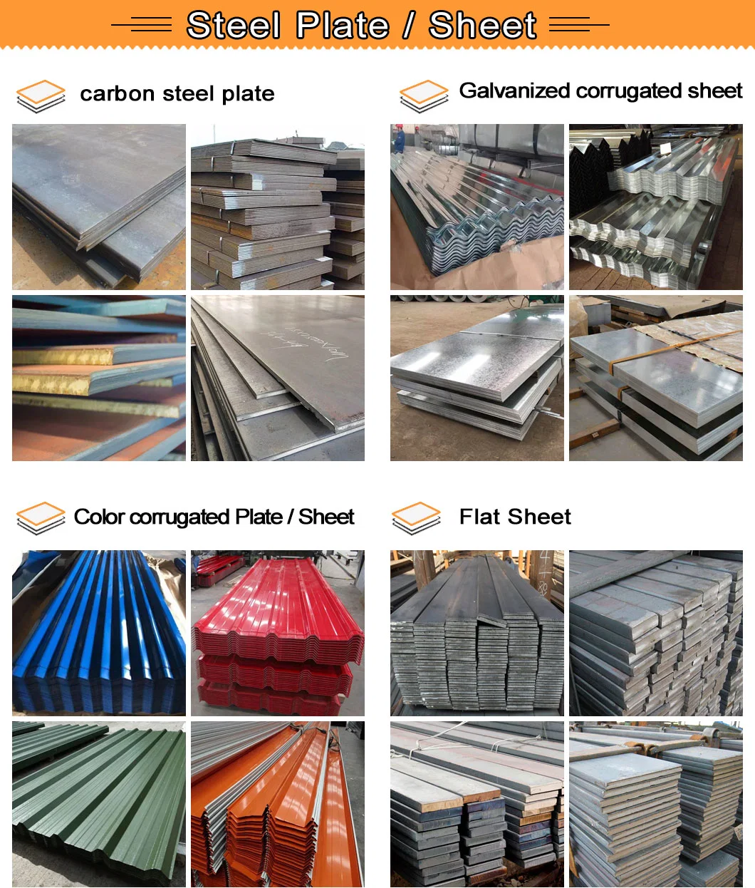 Dx51d Z275 Galvanised Steel Sheet/Plate Zinc Iron Roofing Sheet Metal Roof Sheet