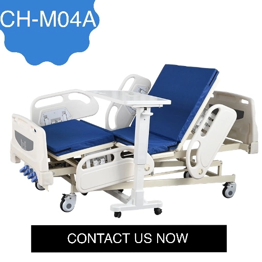 [CH-M02B] Manual Two Cranks Two Functions Adjustable Medical Hospital Bed on Casters for Patients as Hospital Furuniture