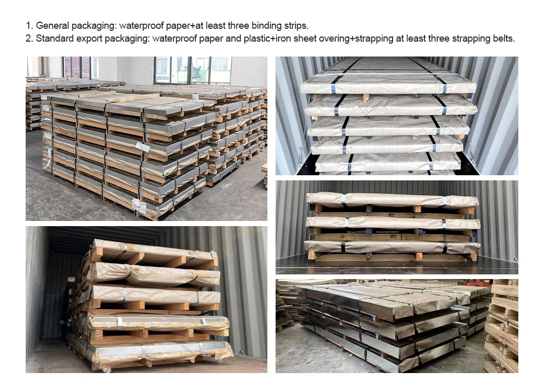 201 202 304 304L 316 316L 430 Stainless/Galvanized/Aluminum/Carbon/Roofing/Zinc Coated/Monell Alloy/Hastelloy/Color Steel Plate/Sheet with 0.6-10mm Thickness