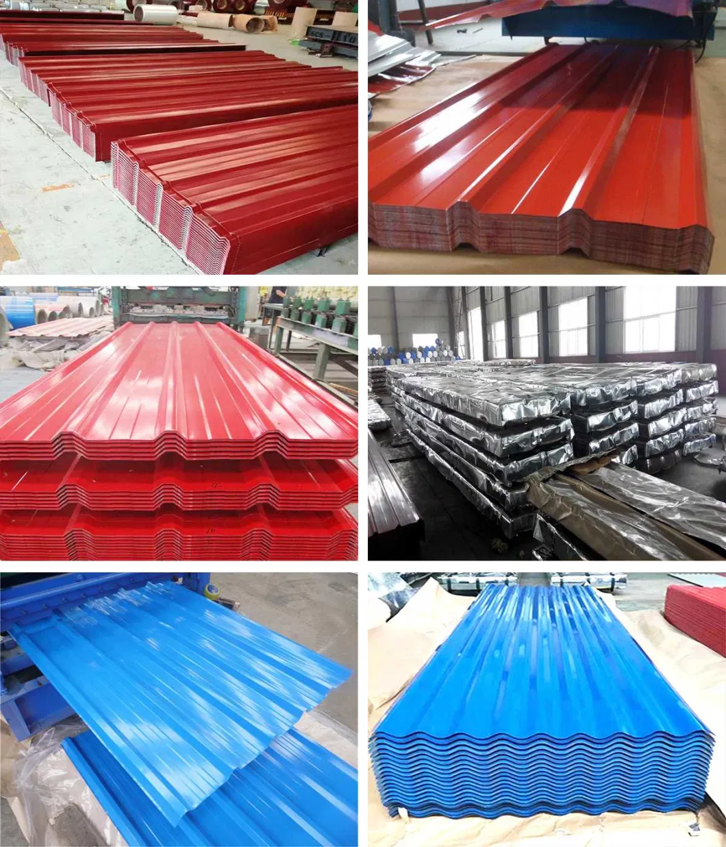 Low Cost Factory 28 Gauge Zinc Coated Cold Rolled Dx52D Z140 Colorful Corrugated Galvanized Steel Sheets