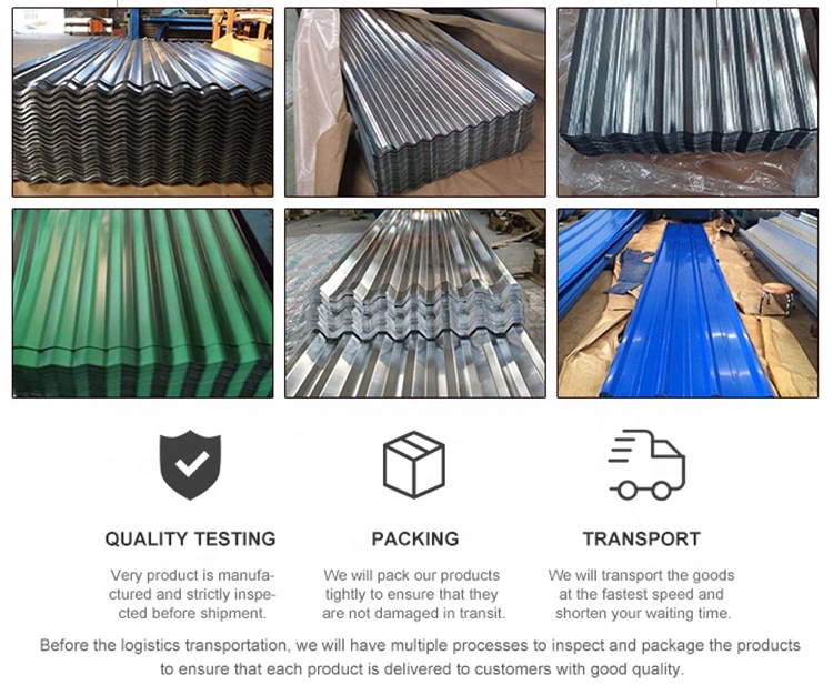 PPGI Roof Tile Building Material G90 Prepainted Zinc Color Coated Galvanized Metal Gi Galvanized Colour Coating Corrugated Steel Roofing Sheet