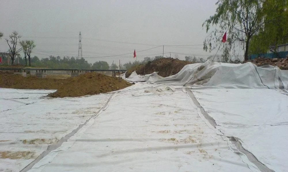 Polypropylene Short Fabric PP Non-Woven Geotextile Filtration Drainage Separation for Contruction Materials