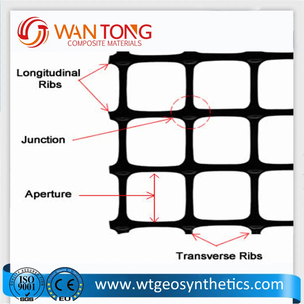 PP Biaxial Geogrid 20kn Plastic Civil Engineering Construction Geogrid