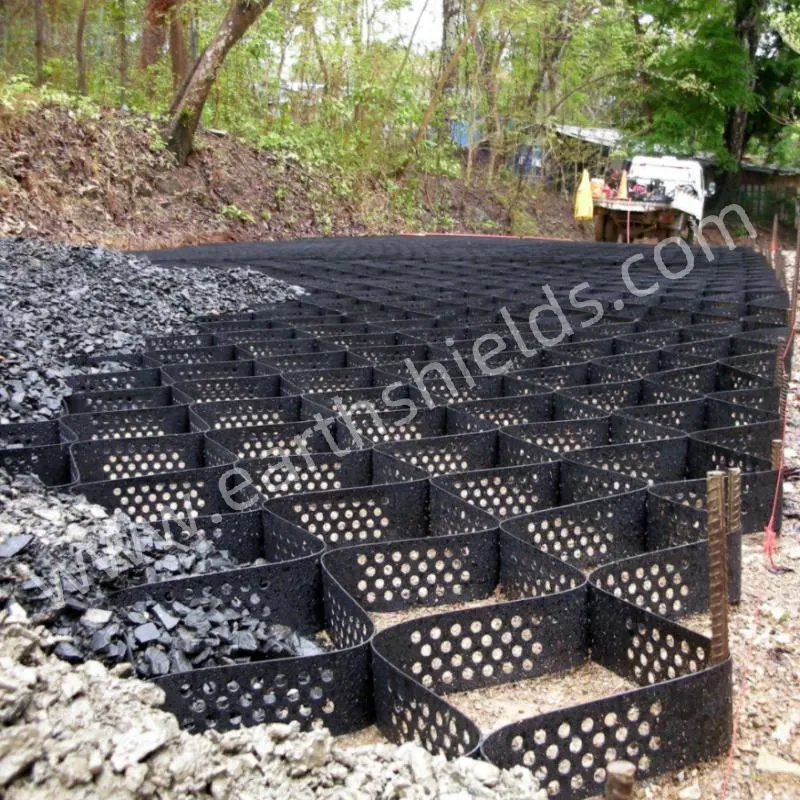 High Tensile Strength Polyester Mining Geogrid Customized Reinforcement