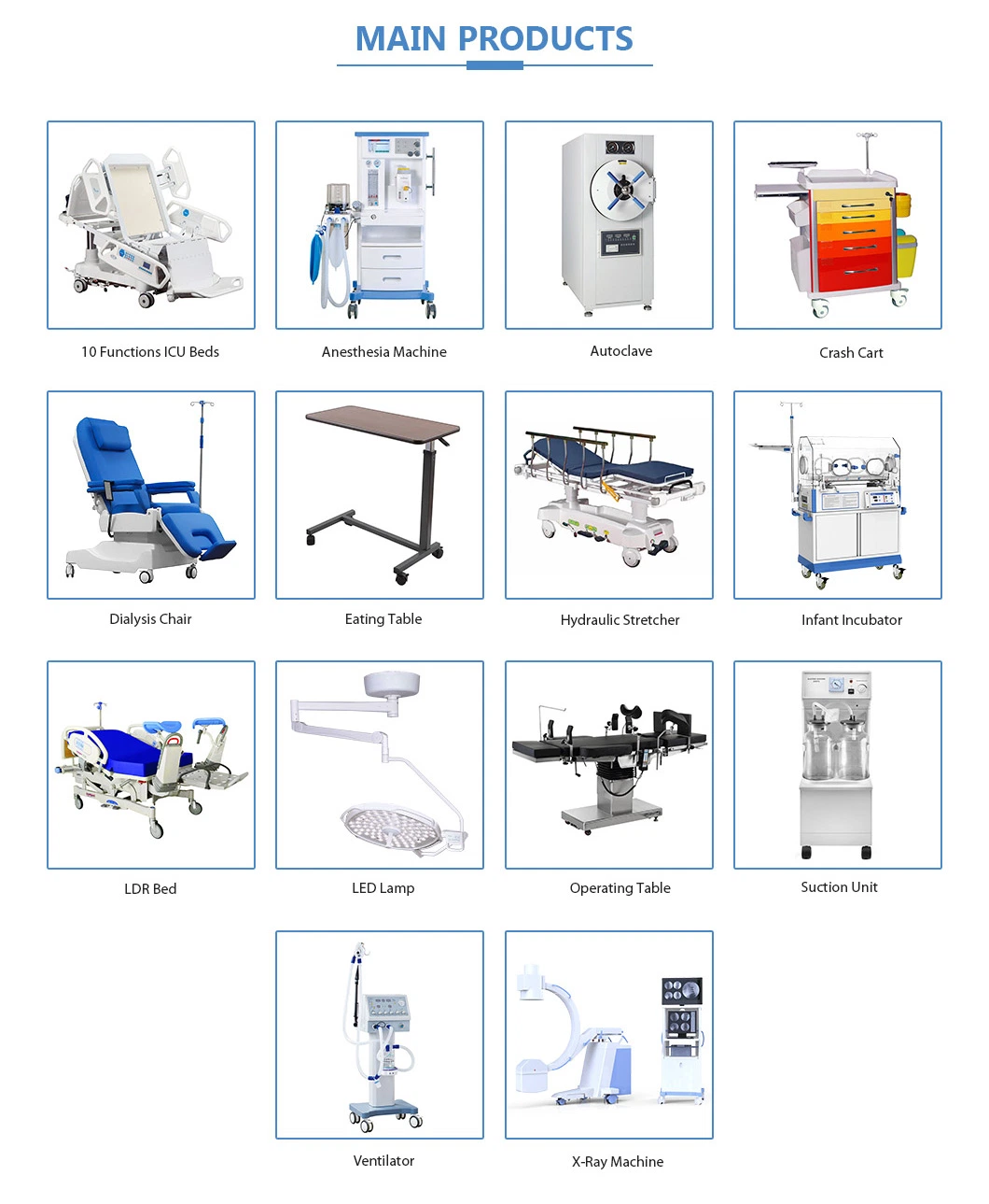 Mn-Eb002 Deluxe ICU Pedal Central Brake Seven Motor Function Electric Hospital Bed for Patient Furniture