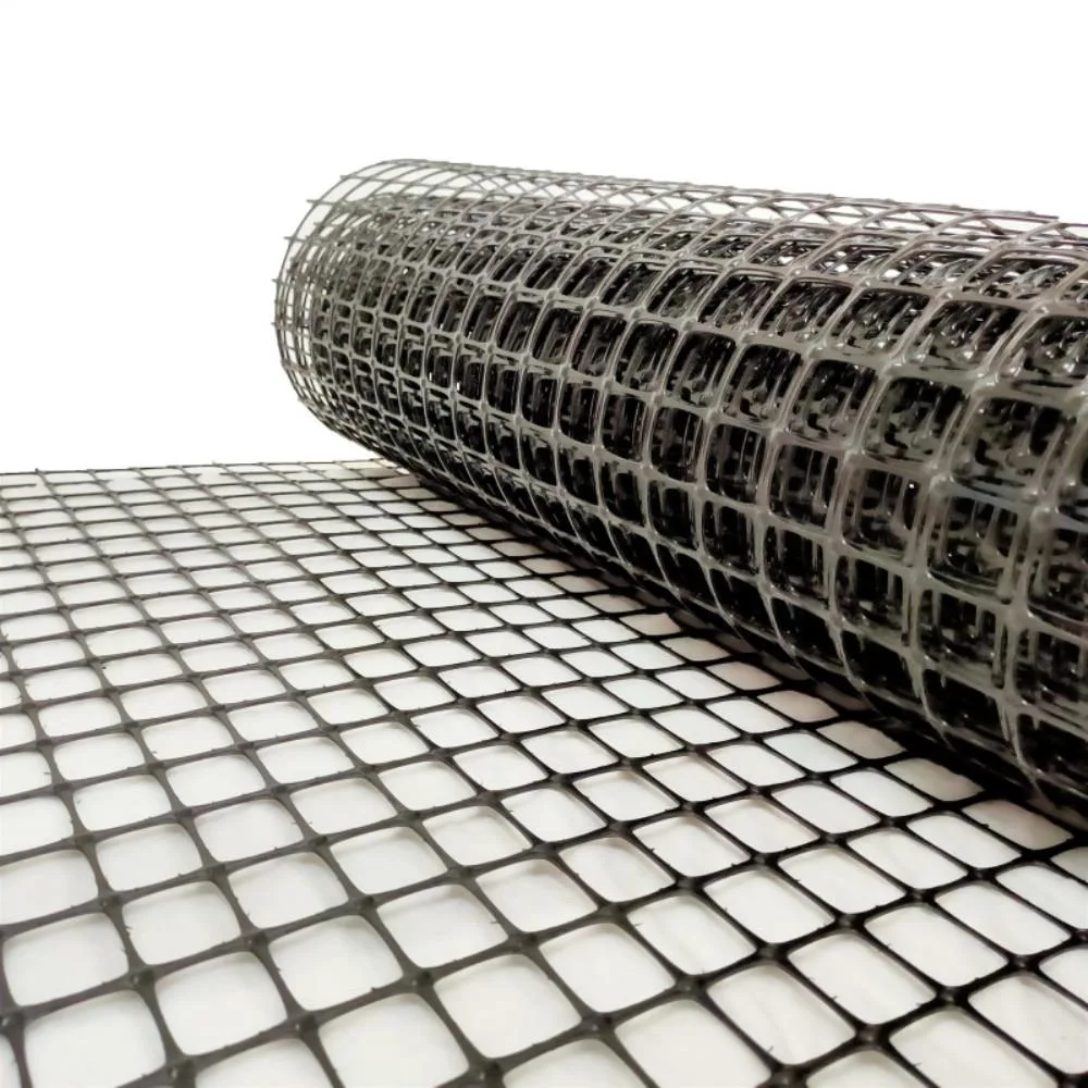 Road Construction Material Plastic Geogrid Soil Reinforcement for Wall