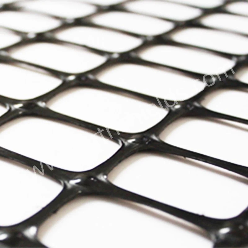 PP Material High Tensile Strength Plastic Grids Textured Smooth Surface