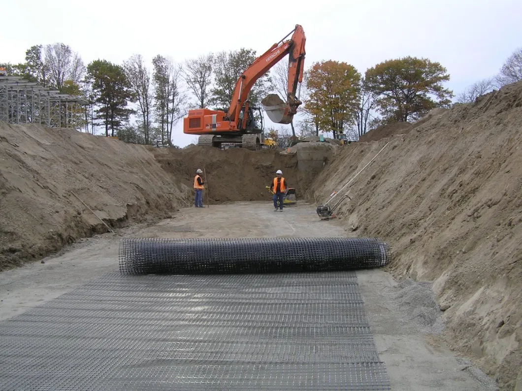 Road Construction Material Biaxial Geogrid Suppliers for Ground Reinforcement
