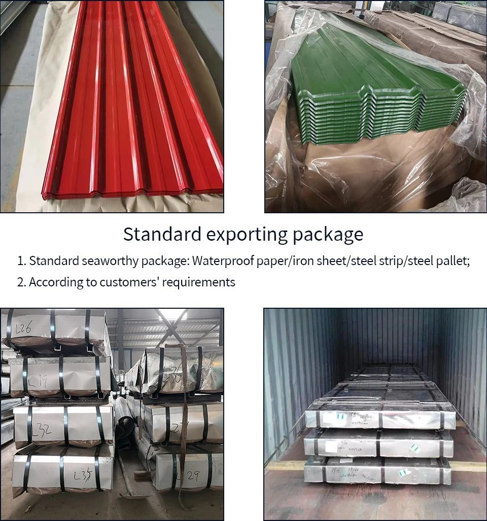 PPGI/PPGL/Dx51d/Dx52D/Dx53D Az150 Galvanized/Prepainted/Gi/Color Coated Steel Roofing Corrugated Sheet Aluminium Zinc Coated Galvanized Roofing Sheet Color COA