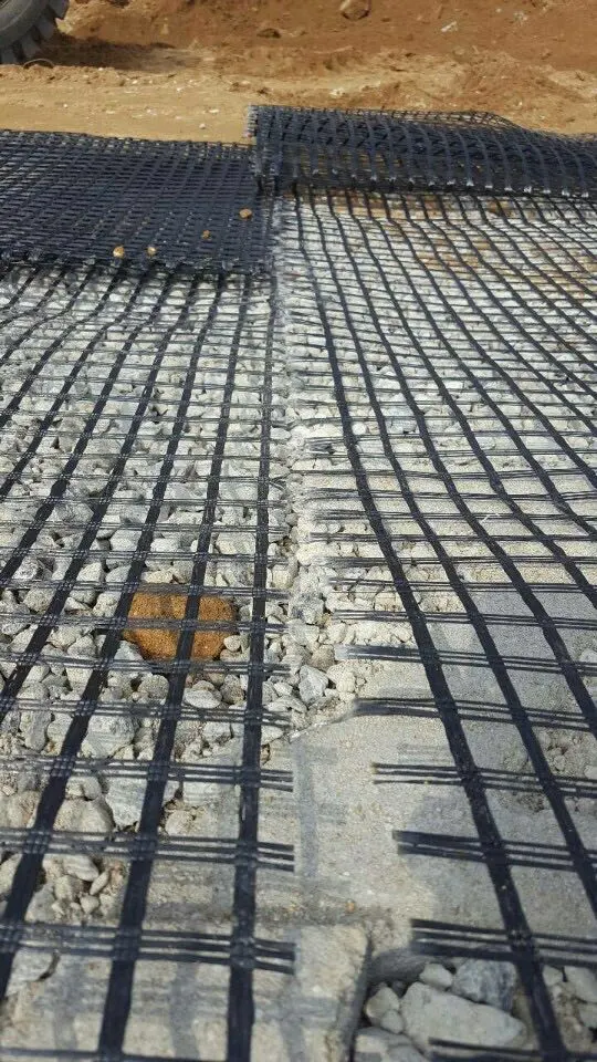 Warp-Knitted Polyester Geogrid Pet Biaxial/ Uniaxial Geogrid