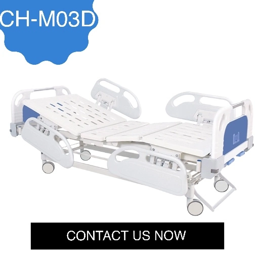 [CH-M02B] Manual Two Cranks Two Functions Adjustable Medical Hospital Bed on Casters for Patients as Hospital Furuniture