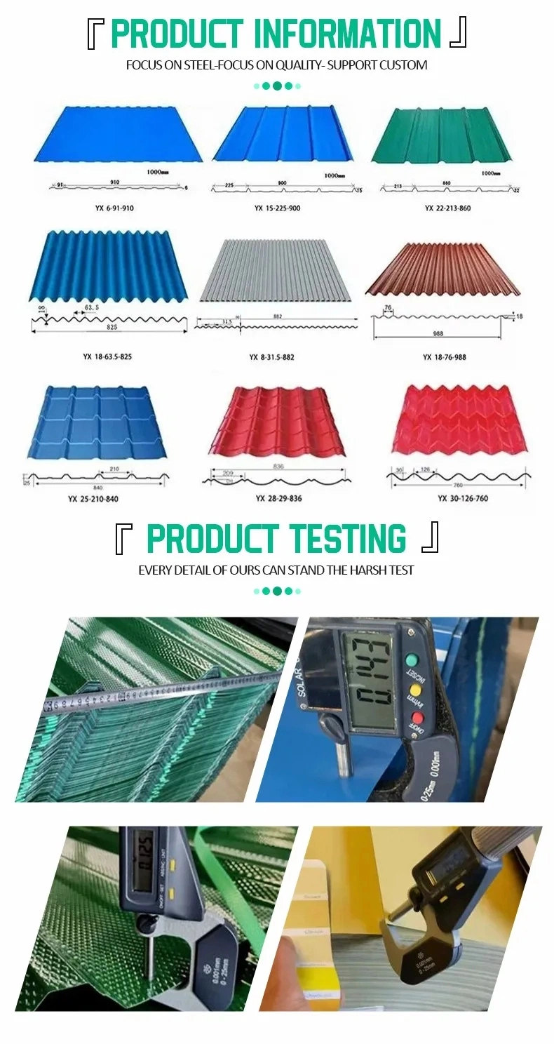 Factory Supply JIS Q195 G3302 PPGI Corrugated Sheet Color Coated Corrugated Board Zinc Coated Roofing Sheet