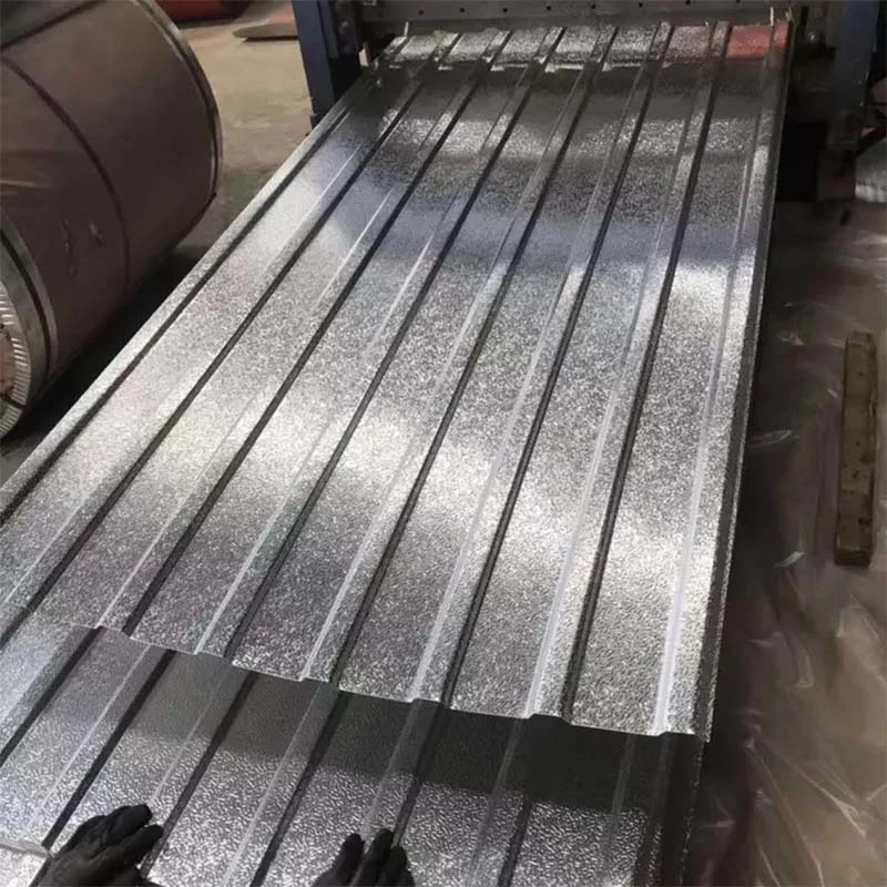 Cheap Price Standard Size Zinc Galvanized Iron Gi / Galvalume PPGI / PPGL Roofing Sheet Corrugated Steel Plate for Prefab House