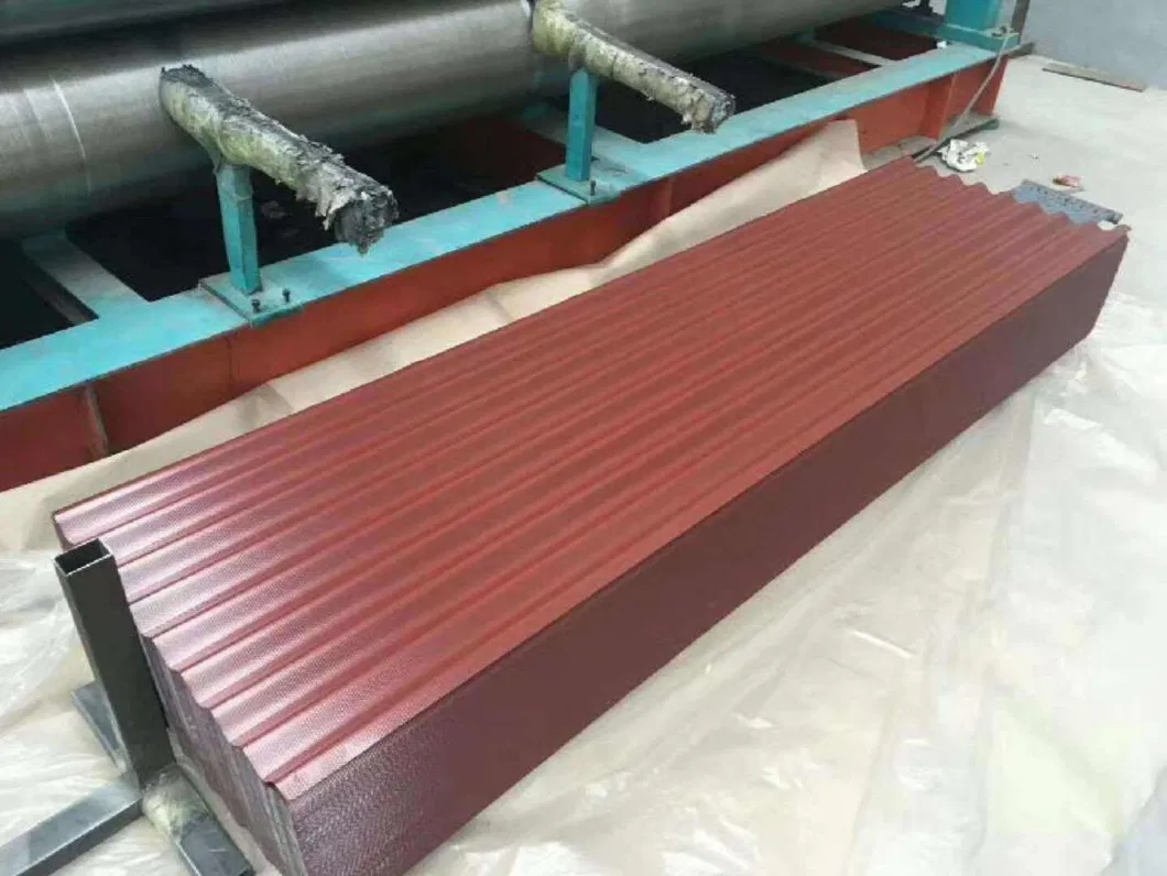 Factory SGCC/Sgch/Dx51d+Z 0.28mm 0.22mm 0.23mm 0.25mm PPGI Construction Tile Color Coated Metal Steel Plate Corrugated Prepainted Galvanized Iron Roofing Sheet