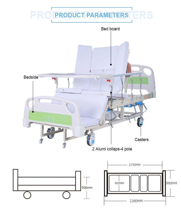 Hospital Furniture Electric Medical Bed 3 Function Electric Patient Medical Hospital Bed